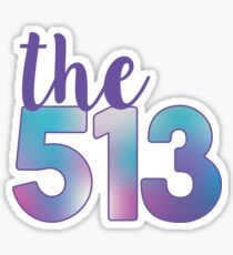 The 513 Area Code Sticker