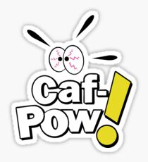 Caf-POW! Sticker