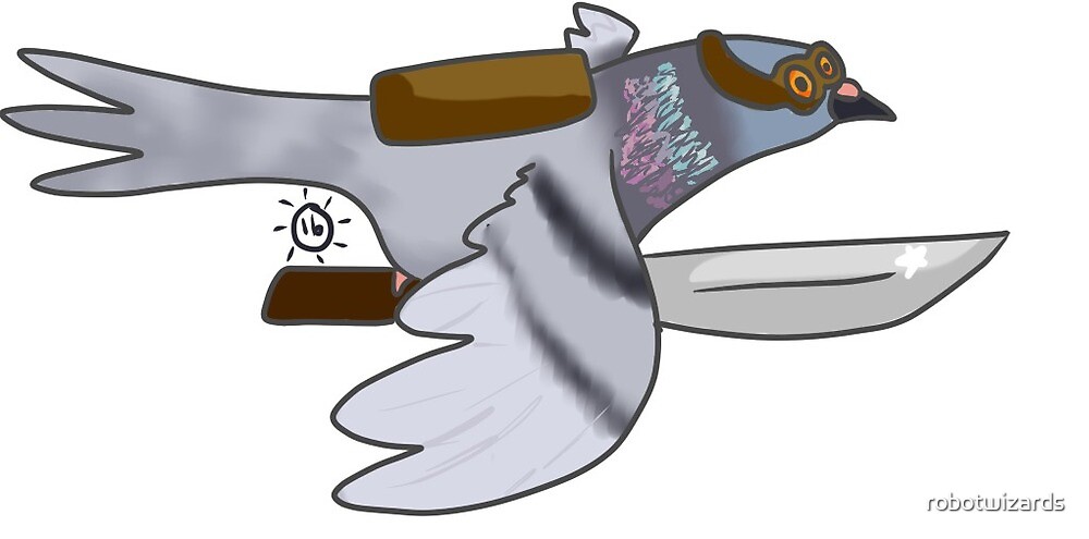 Carrier Pigeon with a Knife Carrier Pigeon with a Knife