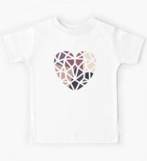 Heart Collage, colored patchwork Kids Tee