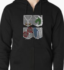 AOT Ranks Zipped Hoodie