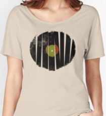 Cool Broken Vinyl Record Grunge Vintage Women's Relaxed Fit T-Shirt