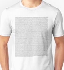 The Office pilot episode script (us) Unisex T-Shirt