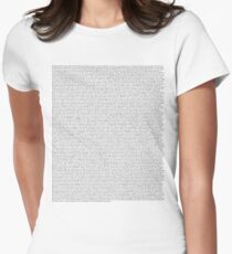 The Office pilot episode script (us) Women's Fitted T-Shirt