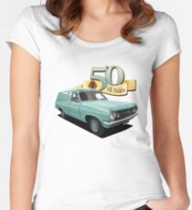 HR Holden Panel Van - Green Women's Fitted Scoop T-Shirt