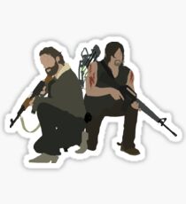 Pegatina Daryl Dixon y Rick Grimes - The Walking Dead