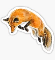 Fox Spring Sticker