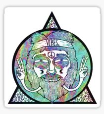 Trippy Psychedelic Hippie Design Sticker
