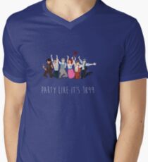 Party wie es ist 1899 T-Shirt mit V-Ausschnitt für Männer