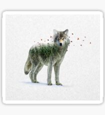 Wild I Shall Stay | Wolf Sticker