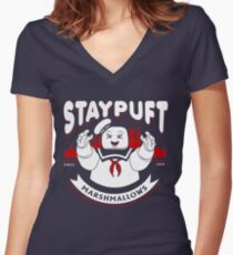 Camiseta entallada de cuello en V STAYPUFT MARSHMALLOWS