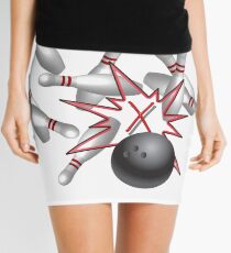 Bowling einen Streik Minirock