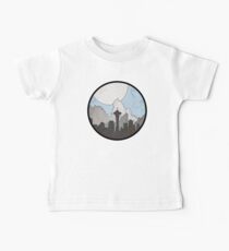 Map to the Pacific Northwest - Round Baby Tee