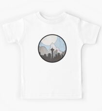 Map to the Pacific Northwest - Round Kids Tee