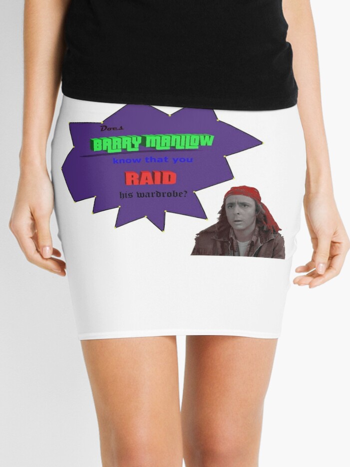 Does Barry Manilow Know You Raid His Wardrobe Mini Skirt By