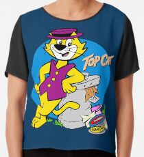 Stilvolle Katze Chiffontop