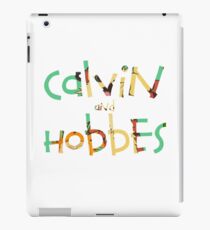 calvin and hobbes font iPad Case/Skin