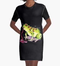 The all-seeing flaccid falling frog Graphic T-Shirt Dress