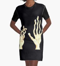 Facedown Palmistry Graphic T-Shirt Dress