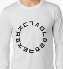 Korean Alphabet Hangul Consonants Long Sleeve T-Shirt