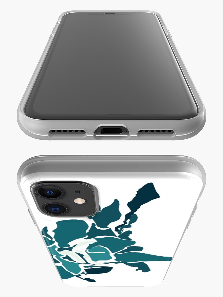 Alternate view of Orchards 2D in Teal iPhone Case & Cover