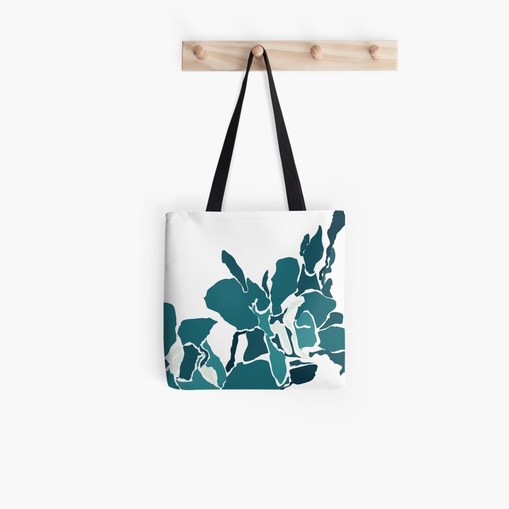 Orchards 2D in Teal Tote Bag