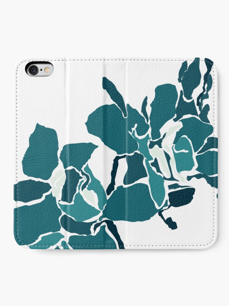 Alternate view of Orchards 2D in Teal iPhone Wallet