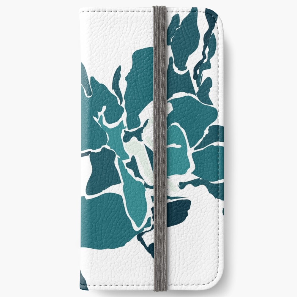 Orchards 2D in Teal iPhone Wallet
