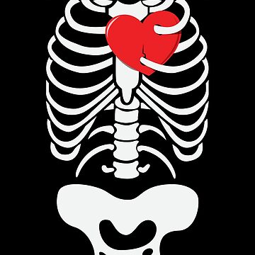 Skeleton ribcage Halloween Greeting Card by tarek25