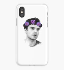 Sebastian Stan, Flower Crown (3) iPhone Case/Skin