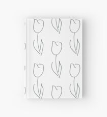 White Tulip Hardcover Journal