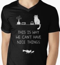 This Is Why We Can't Have Nice Things Men's V-Neck T-Shirt