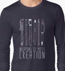 Weapons Of Mass Creation (on grey) Long Sleeve T-Shirt