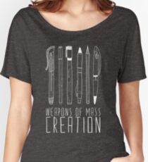 Weapons Of Mass Creation (on grey) Women's Relaxed Fit T-Shirt