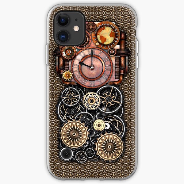 Infernal Steampunk Timepiece #2 Vintage Steampunk phone cases iPhone Soft Case