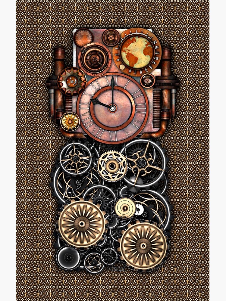 Infernal Steampunk Timepiece #2 Vintage Steampunk phone cases by SC001