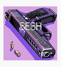 pistol and bullets Photographic Print