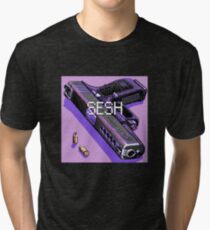 pistol and bullets Tri-blend T-Shirt
