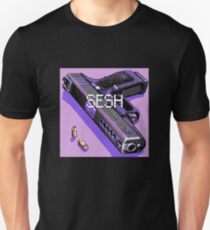 pistol and bullets Unisex T-Shirt