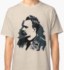 Friedrich Nietzsche portrait vector drawing Classic T-Shirt