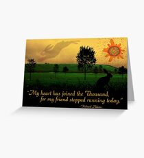 My Heart Has Joined the Thousand Greeting Card