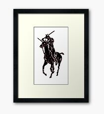 samurai polo Framed Print