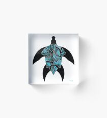 Nautic Turtle Acrylic Block
