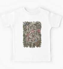Rain, Tea & Books - Color version Kids Tee