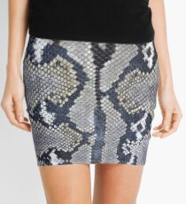 Python snake skin texture design Mini Skirt
