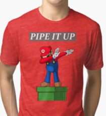 Mario Pipe It Up (dab) Tri-blend T-Shirt