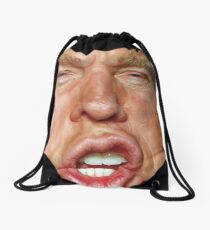 Donald Trump Cartoon Drawstring Bag