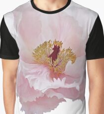 Pink Tree Peony Flower Graphic T-Shirt