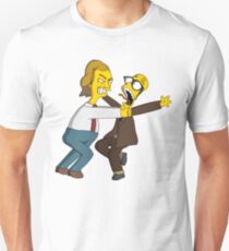 Bottom - Rik Mayall & Ade Edmondson - Simpsons Style Unisex T-Shirt