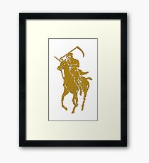 grim reaper polo back Framed Print
